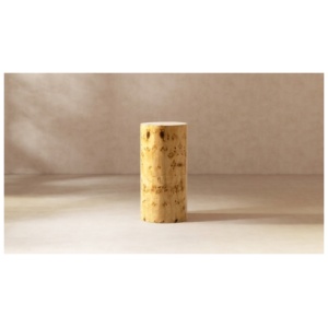 Jennifer Taylor Home Nebula Pillar Side Table, Warm Natural Brown