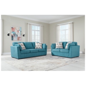 Keerwick Sofa and Loveseat, Teal