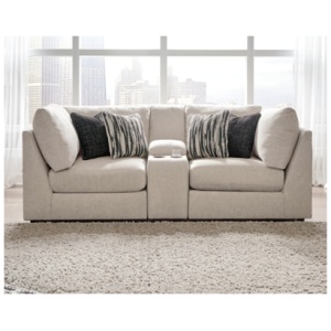 Kellway 3-Piece Modular Sofa with Console, Bisque