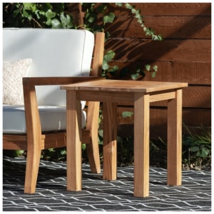 Linon Cary Outdoor Side Table, Natural