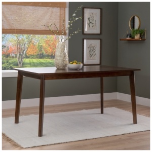 Linon Devin Dining Table, Brown