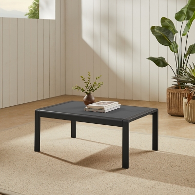 Linon Rosemary Outdoor Coffee Table, Black