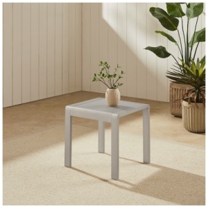 Linon Rosemary Outdoor Side Table, Gray