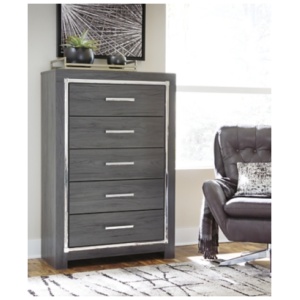 Lodanna 5 Drawer Chest of Drawers, Gray