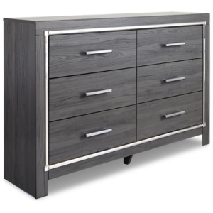 Lodanna 6 Drawer Dresser, Gray