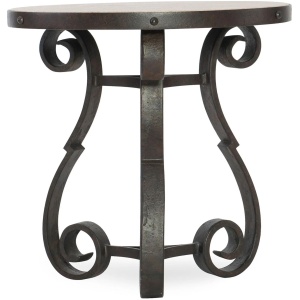Luckenbach Metal and Stone End Table