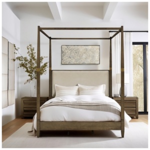 Madison Park Canopy Queen Bed, Brown