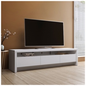 Manhattan Comfort Sylvan 70.86" TV Stand with 3 Drawers, White
