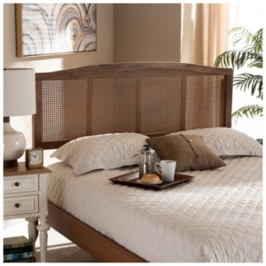 Marieke Mid-Century Headboard, Brown