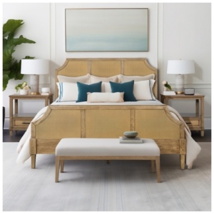 Martha Stewart Queen Bed, Toasted Almond