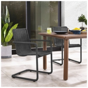 Modway Abacus Outdoor Dining Chair (Set of 2), Slate