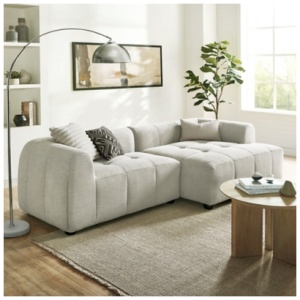 Modway Liana 2-Piece Sectional with Chaise, Linen