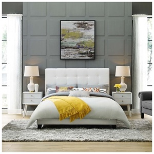 Modway Melanie Full Platform Bed, White