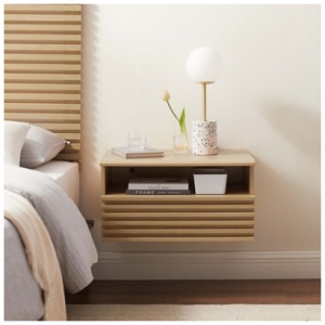 Modway Render 23" Wall Mount Nightstand, Oak