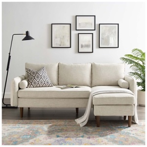 Modway Revive Right or Left Facing Sectional Sofa, Beige