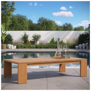Modway Tahoe Outdoor Coffee Table, Natural