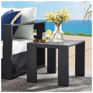 Modway Tahoe Outdoor End Table, Gray