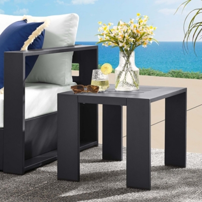 Modway Tahoe Outdoor End Table, Gray