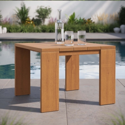 Modway Tahoe Outdoor Side Table, Natural