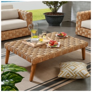 Modway Thames Outdoor Coffee Table, Natural