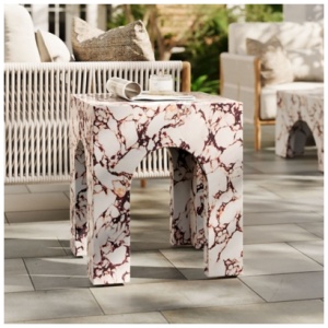 Modway Valen Outdoor Side Table, Red