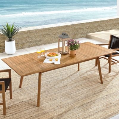 Modway Vienna Outdoor Dining Table, Natural