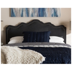 Nadeen Upholstered Headboard, Dark Gray