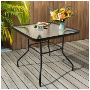 Nuu Garden Outdoor Dining Table, Black