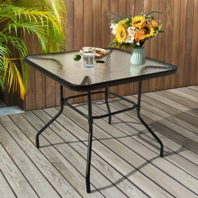 Nuu Garden Outdoor Dining Table, Black