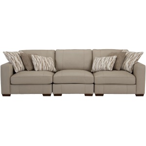 Oaklynn Leather 3-pc. Sectional