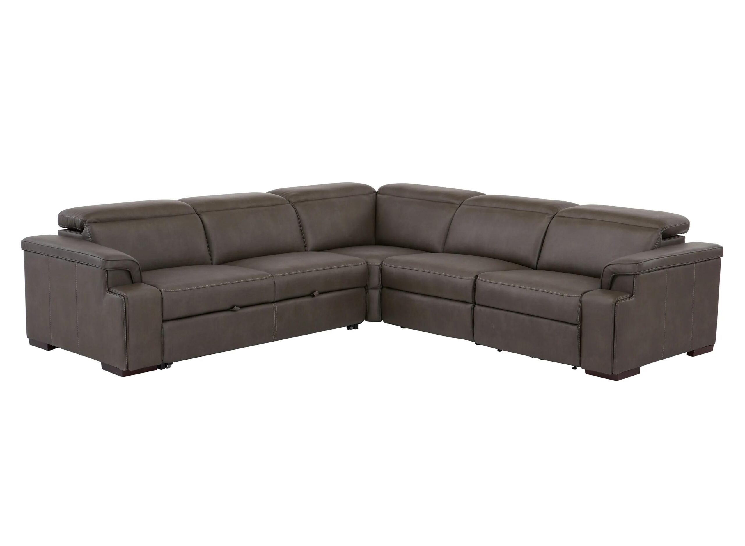 Orion 4-pc. Dual Power Media Sectional w/ Speaker Headrest