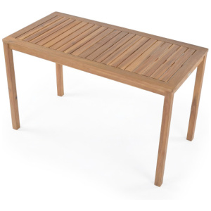 Outdoor Acacia Wood Dining Table with Slatted Tabletop for 4-6