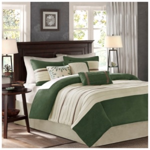 Palmer King 7 Piece Comforter Set, Green