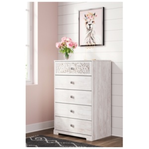 Paxberry 5 Drawer Chest of Drawers, Whitewash