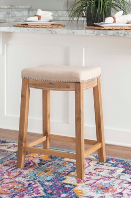 Perry Counter Height Bar Stool , Rustic Brown