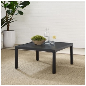 Piermont Outdoor Coffee Table, Matte Black