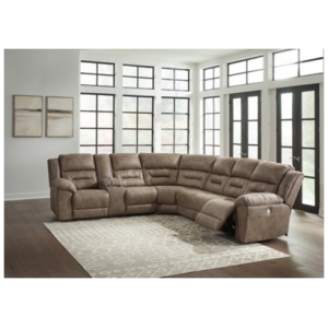 Ravenel 4-Piece Power Reclining Sectional, Fossil