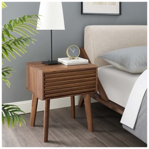 Render Nightstand, Walnut