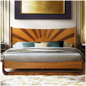 Rorns Sunset Platform Bed Frame With Headboard