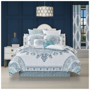Royal Court Afton Comforter Set, Blue