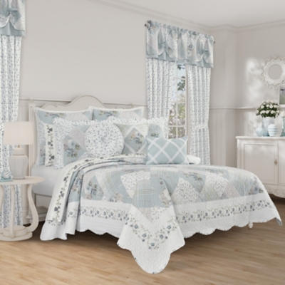 Royal Court Bungalow King/Cal King 3 Piece Quilt Set, Spa