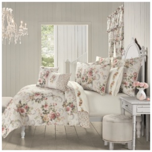 Royal Court Chablis King/California King 3 Piece Quilt Set, Rose Gold