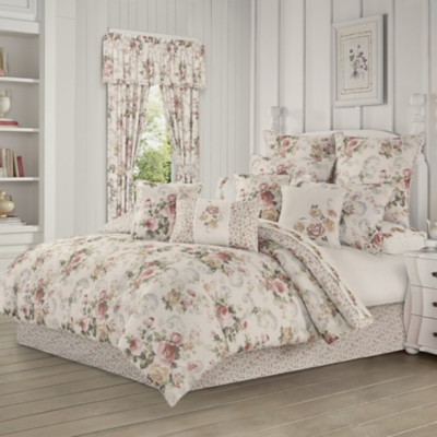 Royal Court Chablis Queen 4 Piece Comforter Set, Rose Gold