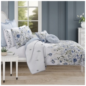 Royal Court Kourtney 3 Piece King Quilt Set, Blue