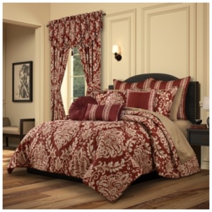 Royal Court Lazia 3 Piece King/California King Comforter Set, Red