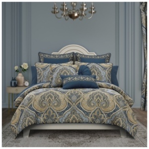 Royal Court Messina 3 Piece King/California King Comforter Set, Navy