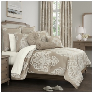 Royal Court Potenza 3 Piece King/California King Comforter Set, Sand