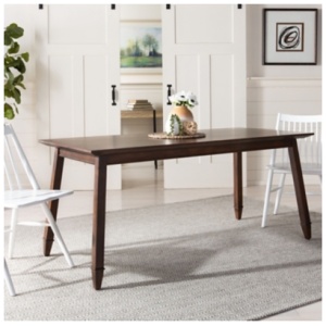 Safavieh Carrie Dining Table, Walnut, Wood