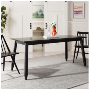 Safavieh Carrie Rectangular Dining Table, Black, Wood