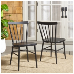 Safavieh Core Outdoor Dining Chair (Set of 2), Black